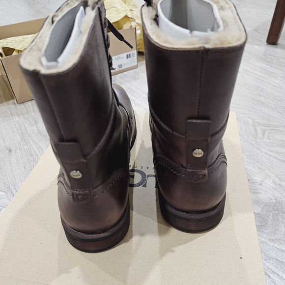 NEW NWT UGG Australia Men's Larus Winter Boots Sz 12 Brown - Picture 11 of 13